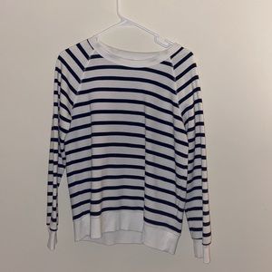 Old Navy blue and white striped sweater